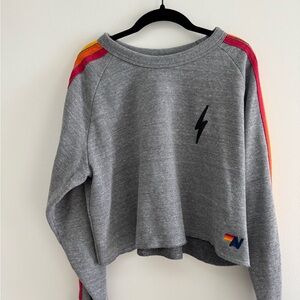 Aviator Nation Cropped Crewneck